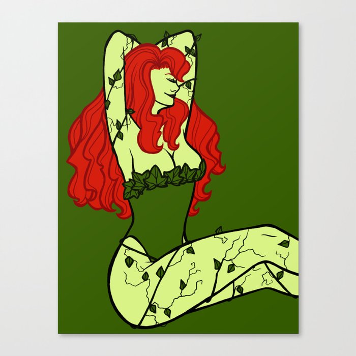 DC Poster Girls - Poison Ivy Canvas Print