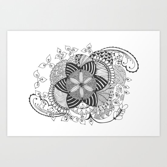 Turn black and white Art Print