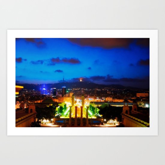 Barcelona. Montjuik Art Print
