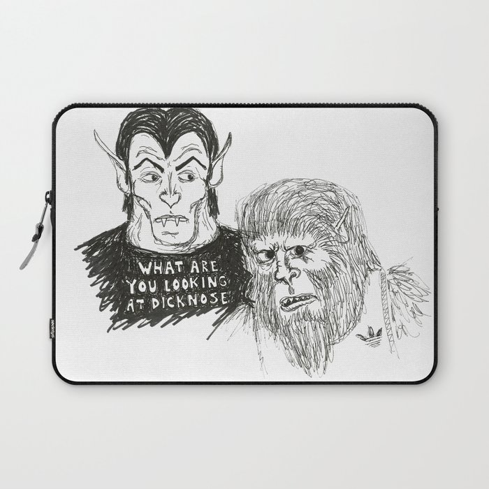 What Are You Looking At Dicknose Laptop Sleeve