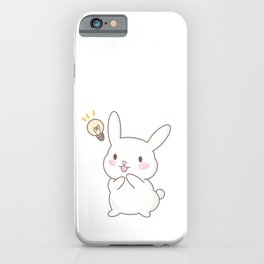 Snuffles the bunny - Lightbulb iPhone Case