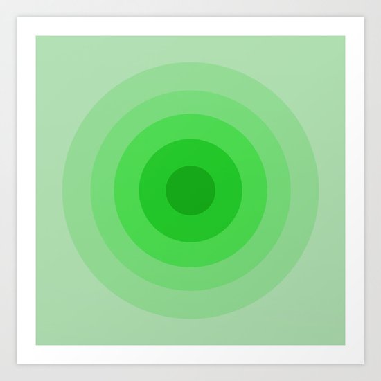 Shades Of Green Art Print