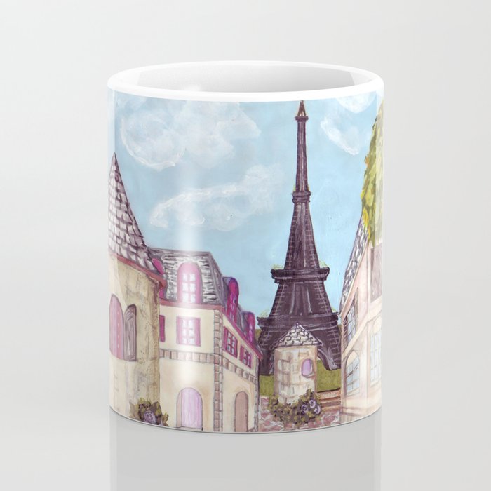 Paris Eiffel Tower Inspired Landscape Painting By Kristie Hubler