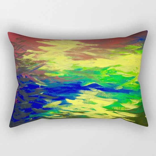 Peacock. Mimosa Inspired Primary Colors. Peacock. Rectangular Pillow