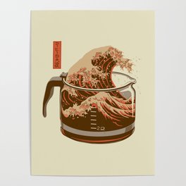 The Great Wave of Coffee light blend Poster