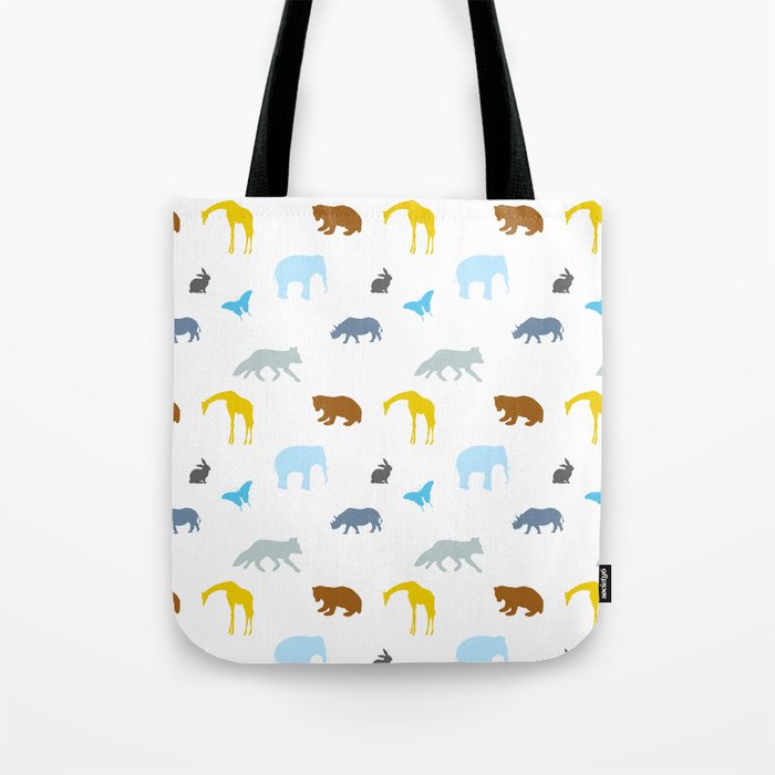 Animals,forest,Scandinavian style art Tote Bag