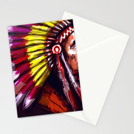 Native American Chief Stationery Card