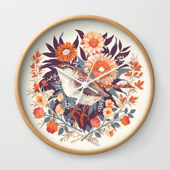 Wren Day Wall Clock