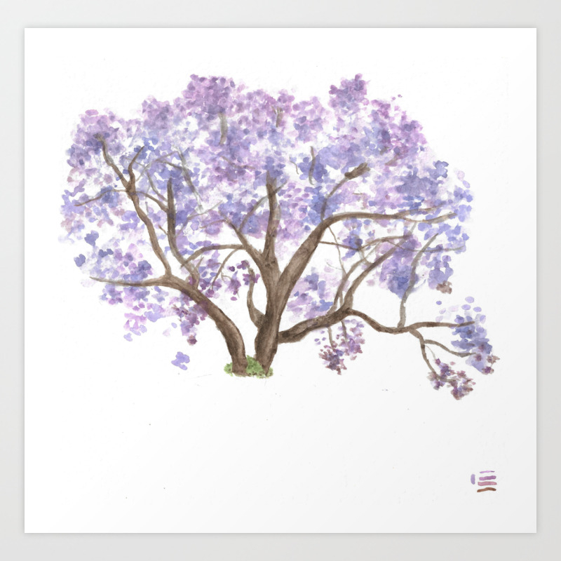 Jacaranda Tree For The Soul Art Print By Jiaroma Society6