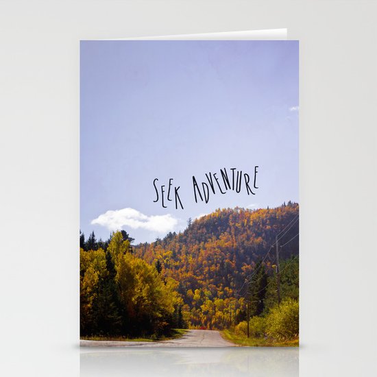 seek adventure Stationery Cards