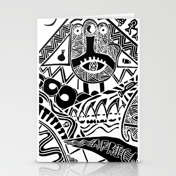 The Origin (White) Tribal Stationery Cards