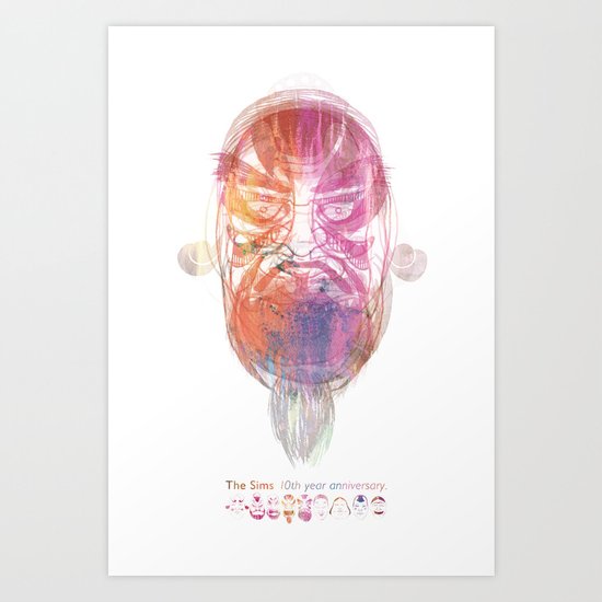 Characteristic Masks Art Print