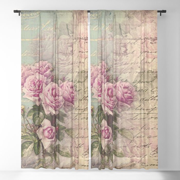 French Country Chic Rustic Collage, Country Chic Shower Curtains