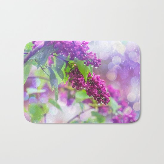 Spring rain Bath Mat
