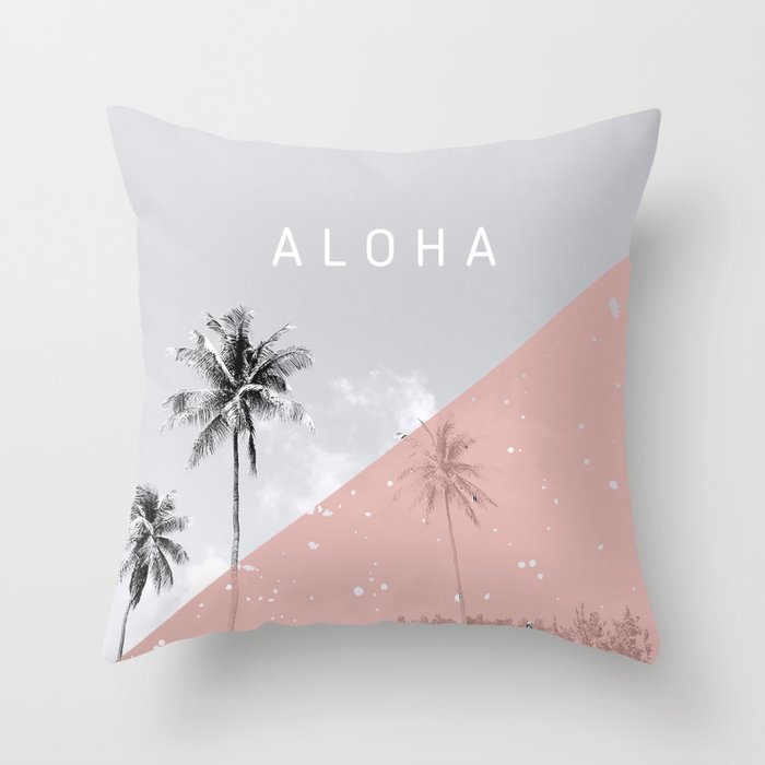 Island vibes - Aloha Throw Pillow