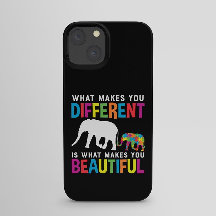 Autism Awareness Different Is Beautiful iPhone Case