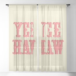 Yee Haw Sheer Curtain