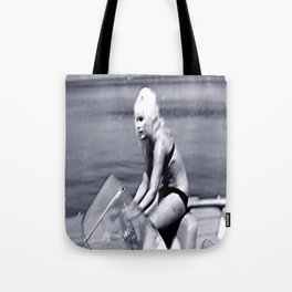 Actress Elke Sommer in the Cote d'Azur 1960's Tote Bag