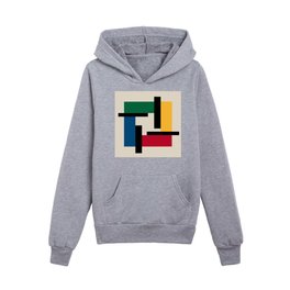 Linear abstract figures Kids Pullover Hoodies