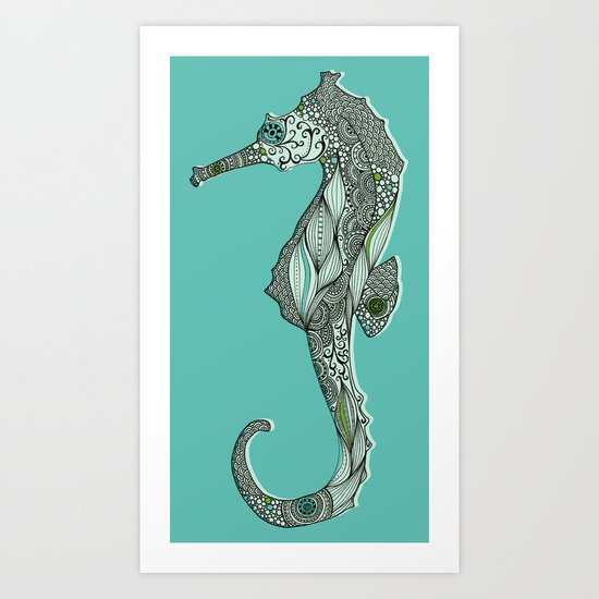 Seahorse Art Print