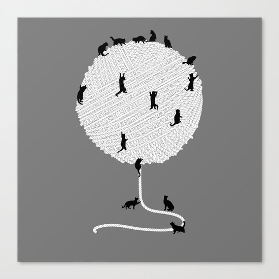 A Cats' Wandering Place Canvas Print