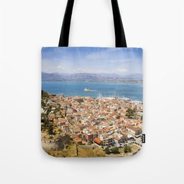 Nafplio from above Tote Bag