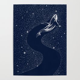 starry orca Poster