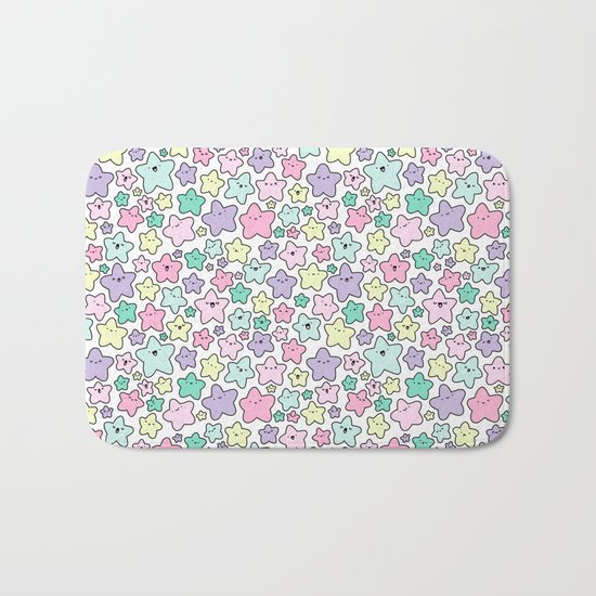 Pastel KiraKira Stars Bath Mat