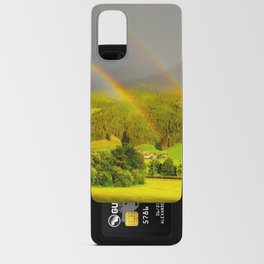 Rainbow in the mountains Android Card Case