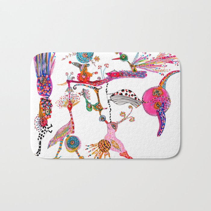 funky bath mats