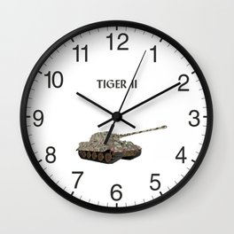 Tiger II German WW2 Battle Tank Wall Clock