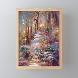 The Winterspell Wall Painting Design Framed Mini Art Print