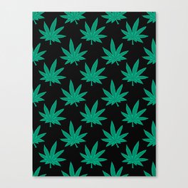 Weed Pattern 420 Canvas Print