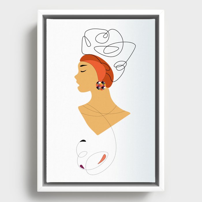 Madame Framed Canvas