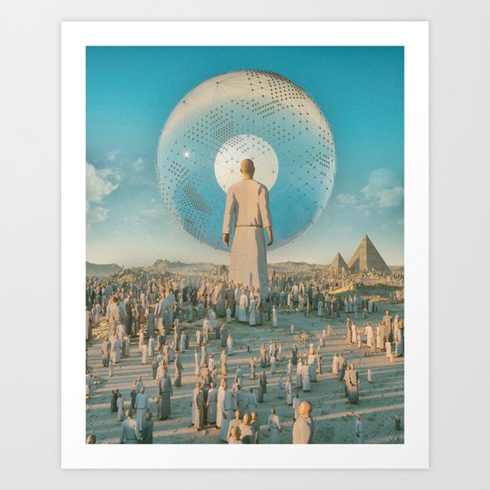 GIANT PERSON (everyday 10.27.16) Art Print