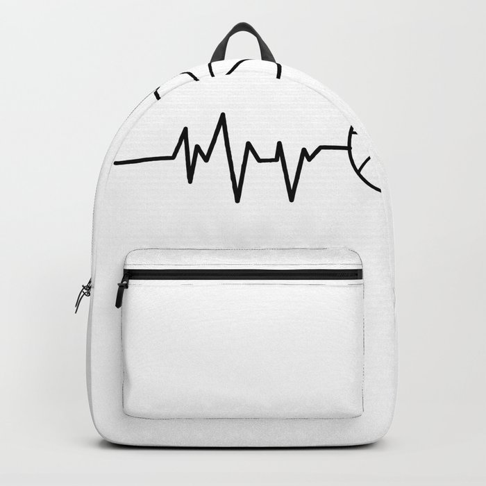 Heartbeat Basketball Sport Gift Backpack