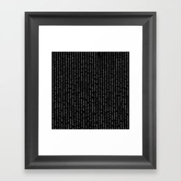 Lines II (Black) Framed Art Print