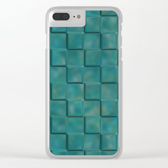 Trippy Tiles Clear iPhone Case