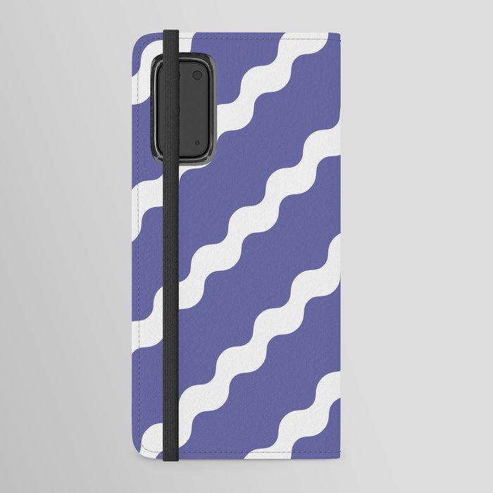 Squiggles - Very Peri Pantone Colour Of The Year Pattern Android Wallet Case