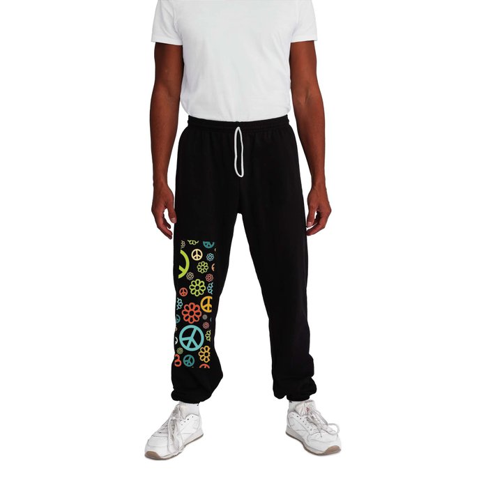 Retro Hippy Pattern Sweatpants by Newyorker01 Society6