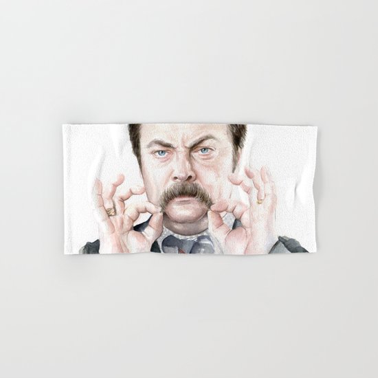 Swanson Mustache Hand & Bath Towel