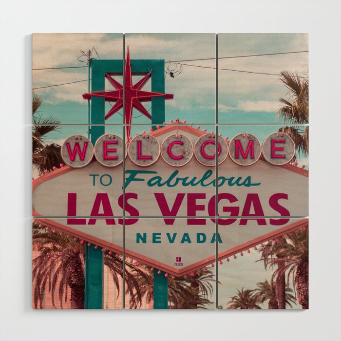 The Fabulous Las Vegas Sign, Retro Vintage Fine Art