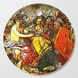 Velazquez's Triumph of Bacchus - Der Roj study Cutting Board