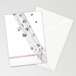 Love and birds Stationery Cards