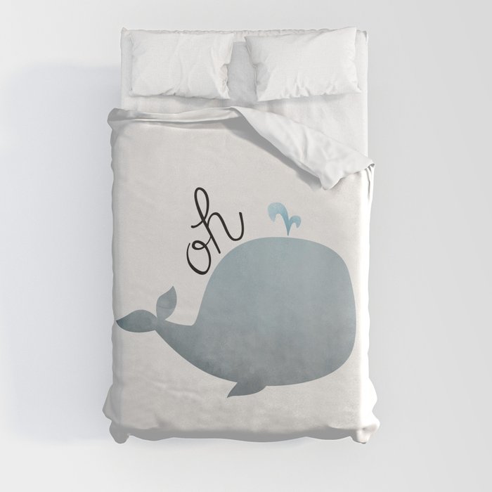 Oh Whale Duvet Cover
