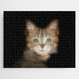 Spiked Brown Kitten  Jigsaw Puzzle