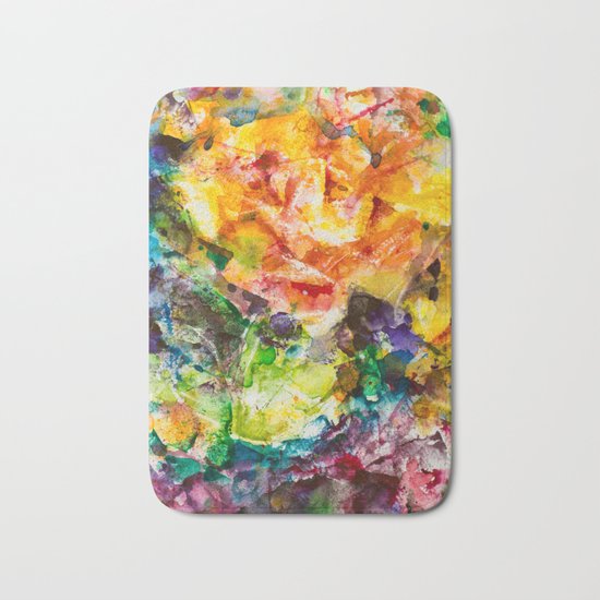 Abstract roses Bath Mat