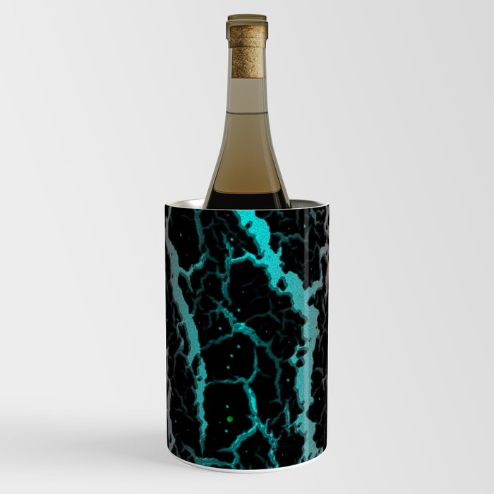 Cracked Space Lava - Red/Cyan Wine Chiller
