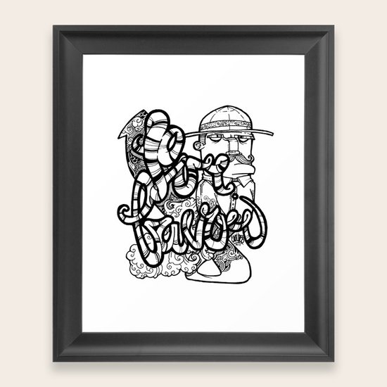 Por favor Framed Art Print