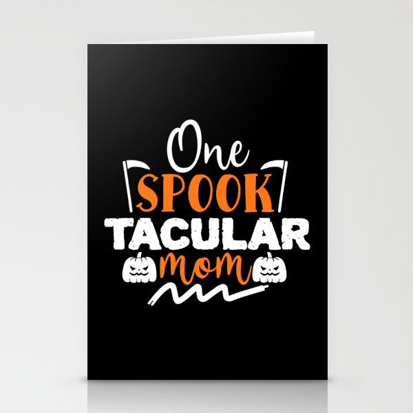 One Spooktacular Mom Funny Halloween Cool Stationery Cards